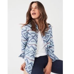 Boho/beach flannel shirt